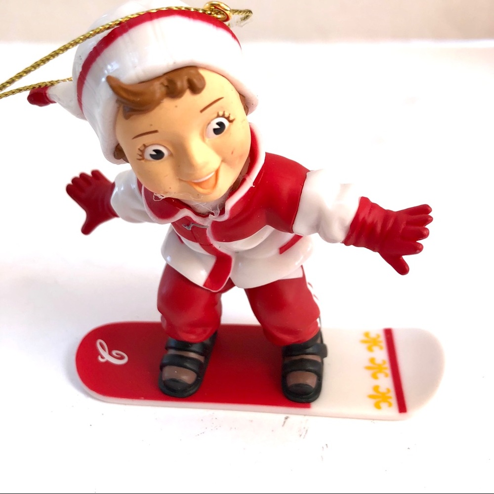 3/15 Campbell Soup Kid Snowboarder ornament